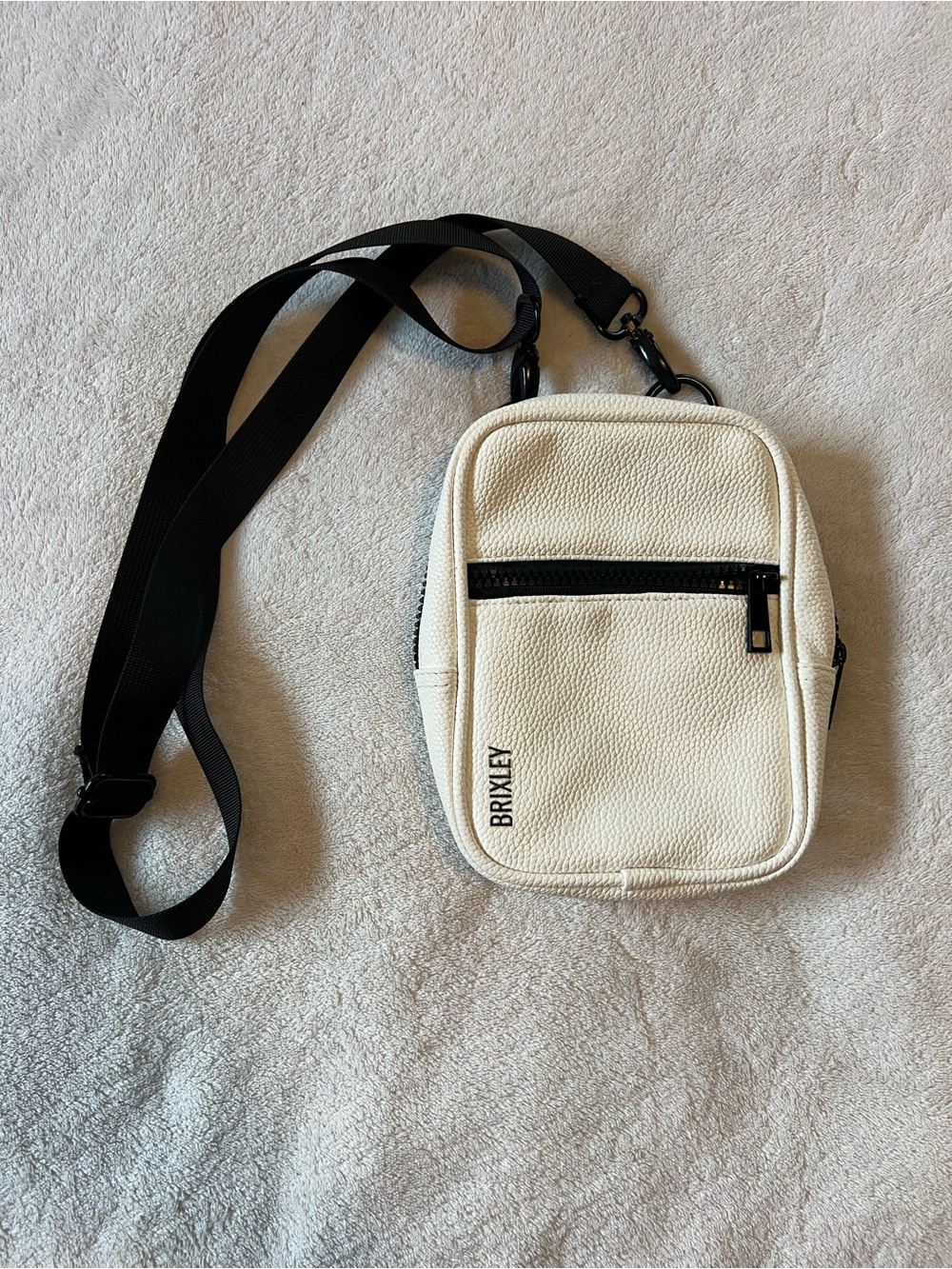 Brixley Betty White Leather Convertible Crossbody Bag